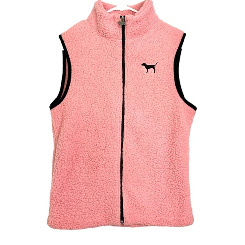 PINK VICTORIA’S SECRET Teddy Vest Pink Black Small
